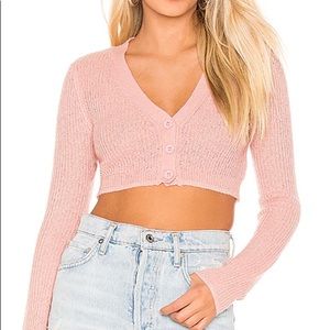 LOVERS + FRIENDS NWT Pink Cardigan Size XS